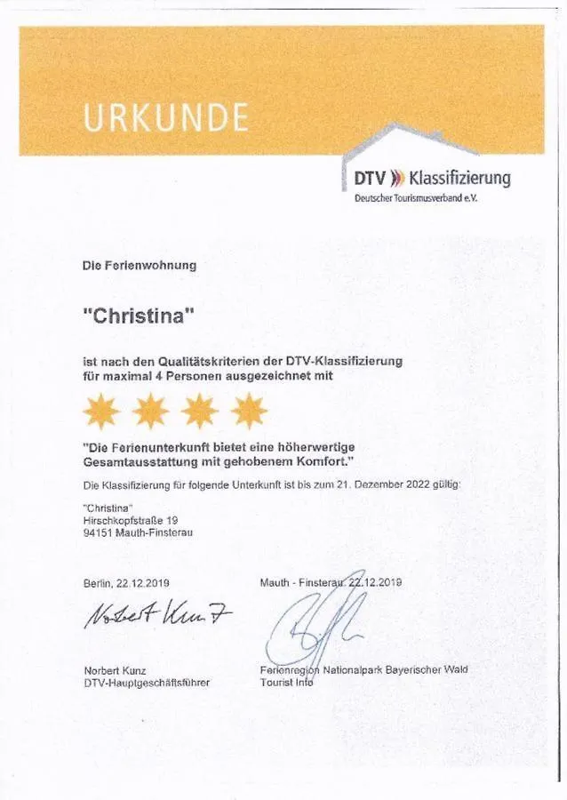 Ferienwohnung Christina Mauth